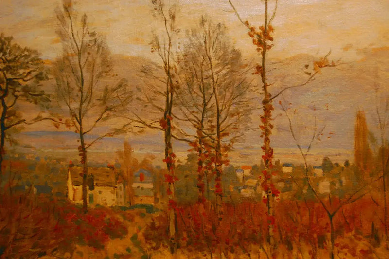 Uitzicht op Louveciennes in de herfst - Alfred Sisley