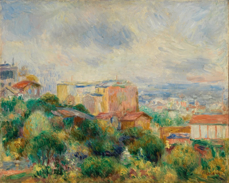 Uitzicht op Montmartre - Pierre-Auguste Renoir