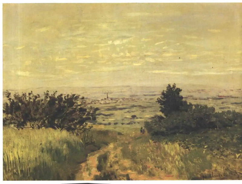 Uitzicht op de vlakte bij Argenteuil, hellingen van Sannois - Claude Monet