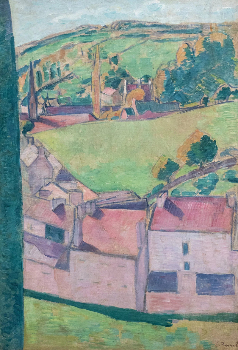 Uitzicht op Pont-Aven - Émile Bernard