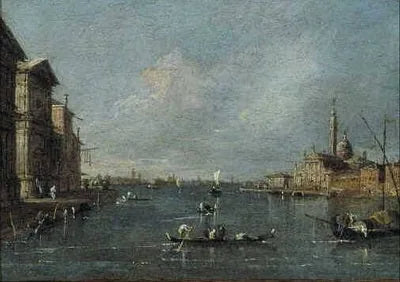 Uitzicht op S. Giorgio Maggiore, Venetië - Francesco Guardi