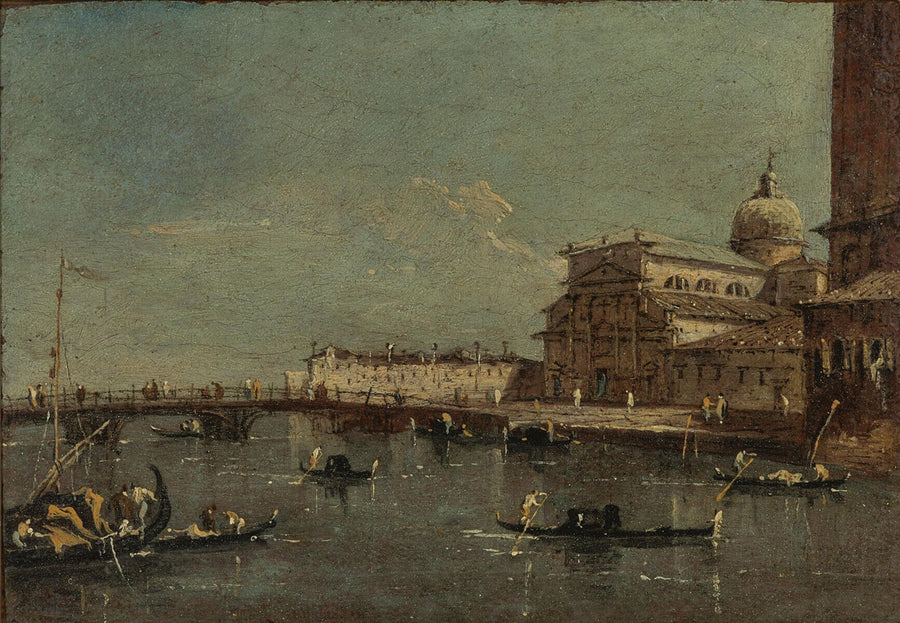 Uitzicht op S. Pietro di Castello, Venetië - Francesco Guardi