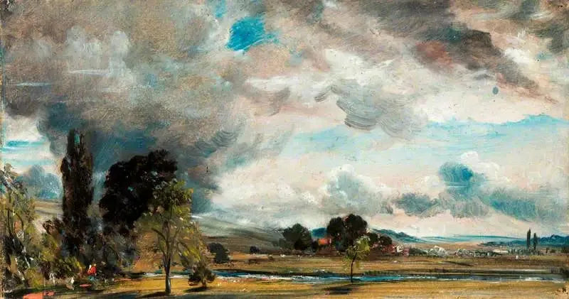 Uitzicht op Salisbury vanaf de bibliotheek van het huis van de archidiaken Fisher - John Constable
