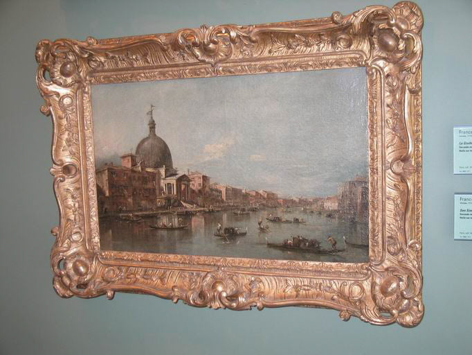 Uitzicht op San Simeone Piccolo in Venetië - Francesco Guardi
