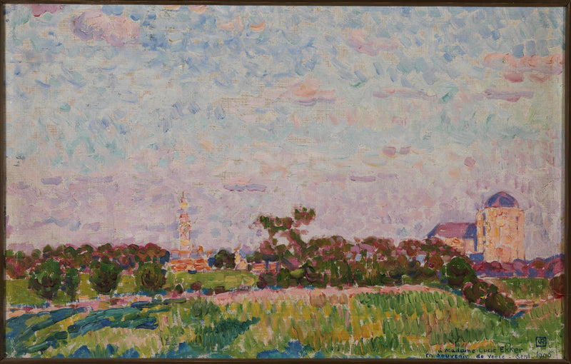 Uitzicht op Veere - Théophile van Rysselberghe