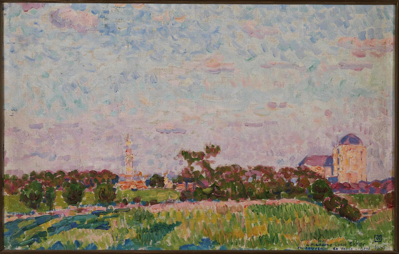 Uitzicht op Veere - Théophile van Rysselberghe