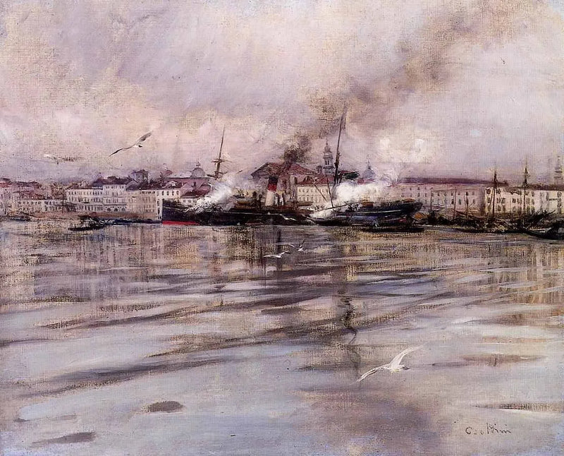 Uitzicht op Venetië - Giovanni Boldini