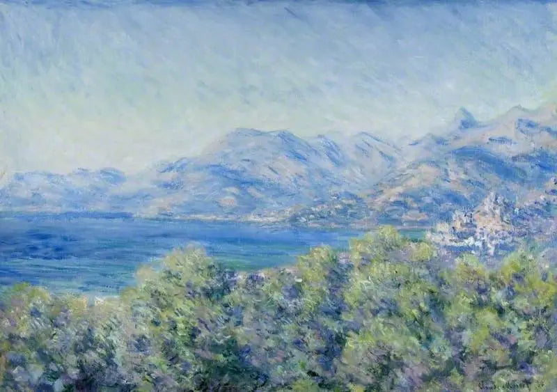 Gezicht op Ventimiglia - Claude Monet
