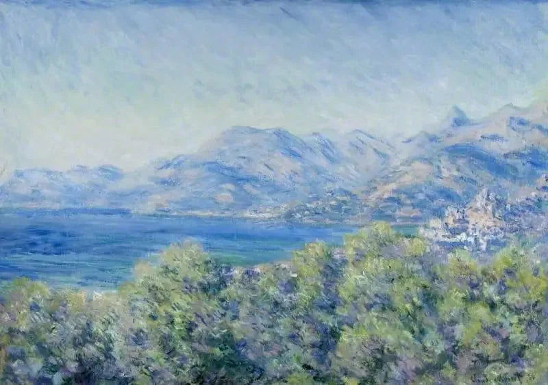 Gezicht op Ventimiglia - Claude Monet