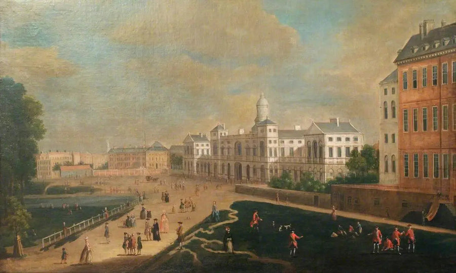 Uitzicht op Whitehall, New Horse Guards - Canaletto

Source:
Vue de Whitehall, New Horse Guards - Canaletto