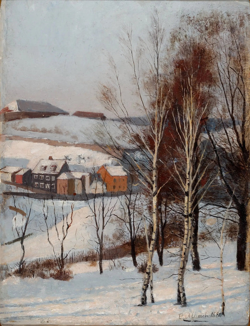 Uitzicht vanaf Fossveien - Edvard Munch
