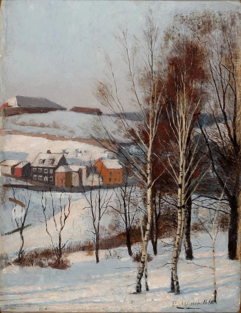 Uitzicht vanaf Fossveien - Edvard Munch