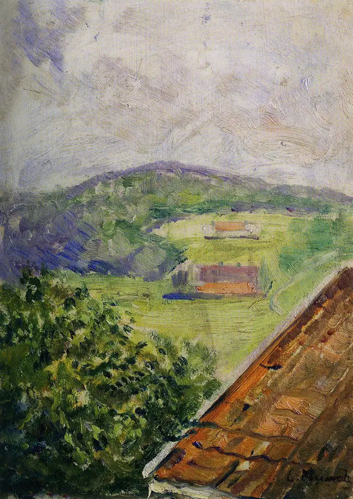 Uitzicht vanaf Hauketo - Edvard Munch