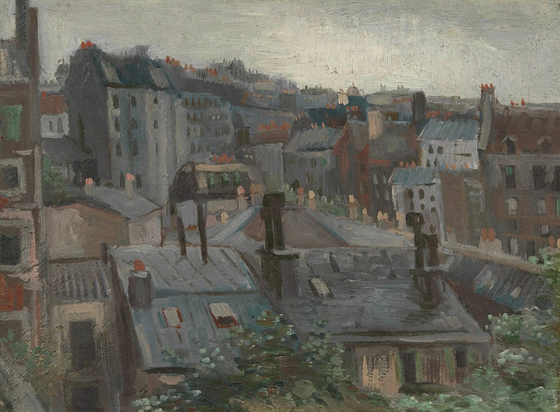 Uitzicht vanuit het atelier van Vincent - Vincent van Gogh