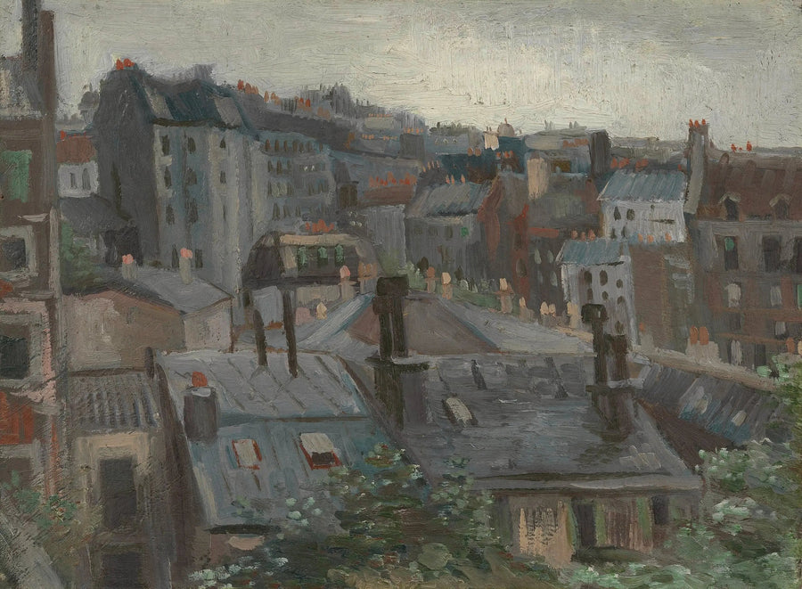 Uitzicht vanuit het atelier van Vincent - Vincent van Gogh