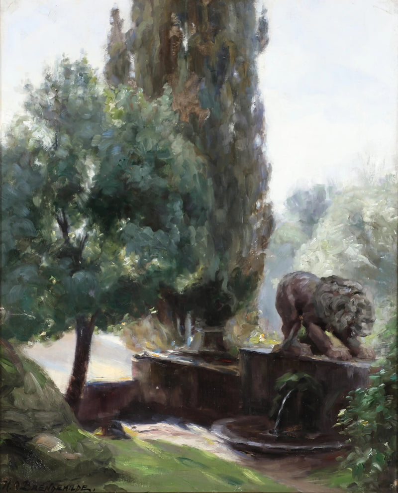 Uitzicht vanaf de tuinen van Villa Borghese. - H. A. Brendekilde

Source:
Vue depuis les jardins de la Villa Borghese. - H. A. Brendekilde