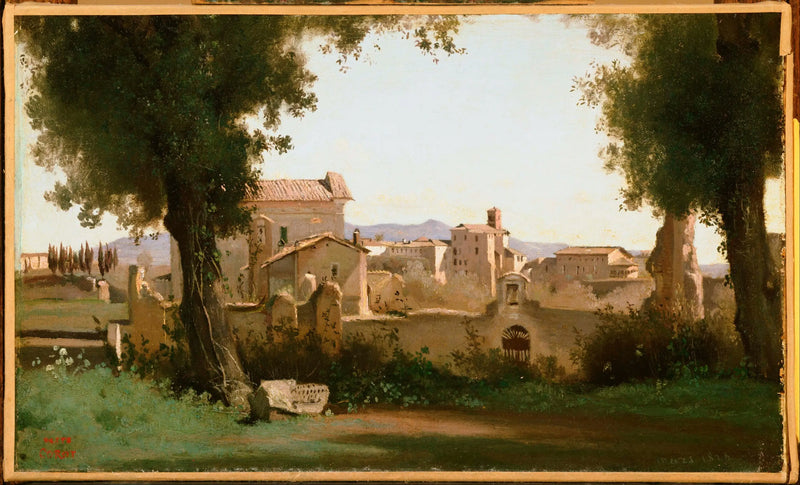 Uitzicht vanaf de Farnese-tuinen - Jean-Baptiste Camille Corot