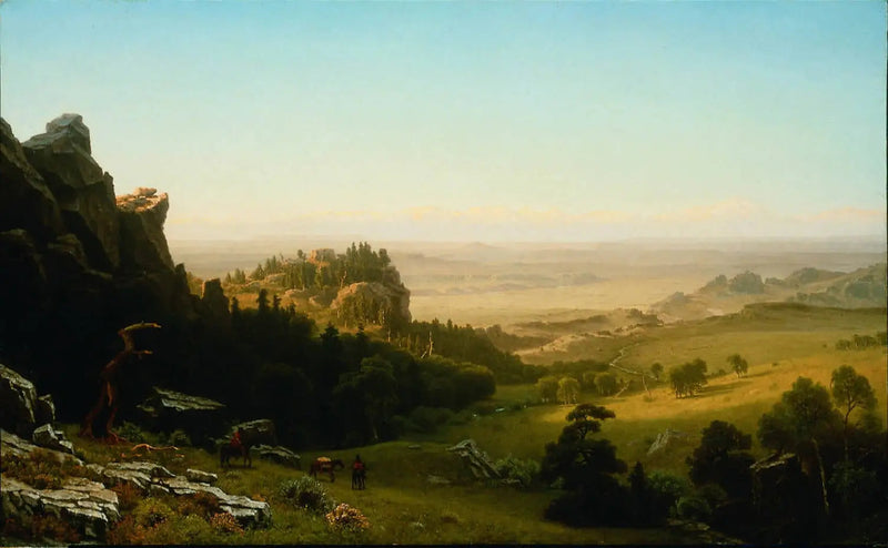 Uitzicht vanaf de Wind River-bergen, Wyoming - Albert Bierstadt

Source:
Vue depuis les montagnes de Wind River, Wyoming - Albert Bierstadt