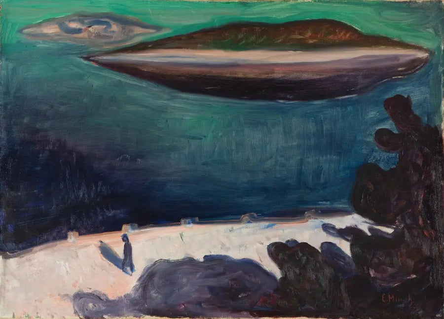 Uitzicht vanaf Nordstrand - Edvard Munch