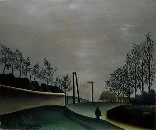 Uitzicht op de vestingwerken - Henri Rousseau
