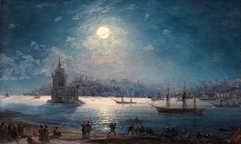Uitzicht op de Bosporus met Hagia Sophia en het Maagdenburgse toren bij maanlicht - Ivan Aïvazovski

Source:
Vue du Bosphore avec Sainte-Sophie et la tour de la Vierge au clair de lune - Ivan Aïvazovski