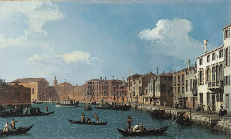 Uitzicht op het kanaal van Santa Chiara, Venetië - Canaletto

Source:
Vue du canal de Santa Chiara, Venise - Canaletto