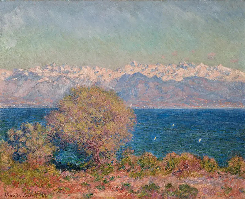 Gezicht op de Cap d'Antibes - Claude Monet