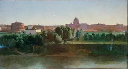 Uitzicht op het kasteel Saint-Ange - Jean-Baptiste Camille Corot
