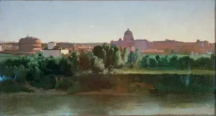 Uitzicht op het kasteel Saint-Ange - Jean-Baptiste Camille Corot