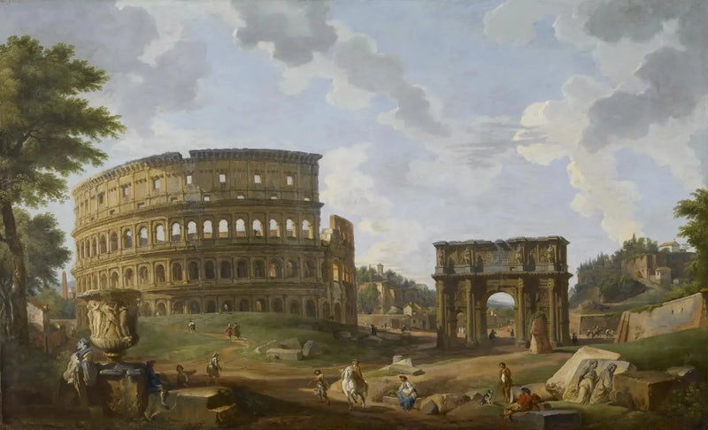 Uitzicht op het Colosseum - Giovanni Paolo Panini

Source:
Vue du Colisée - Giovanni Paolo Panini