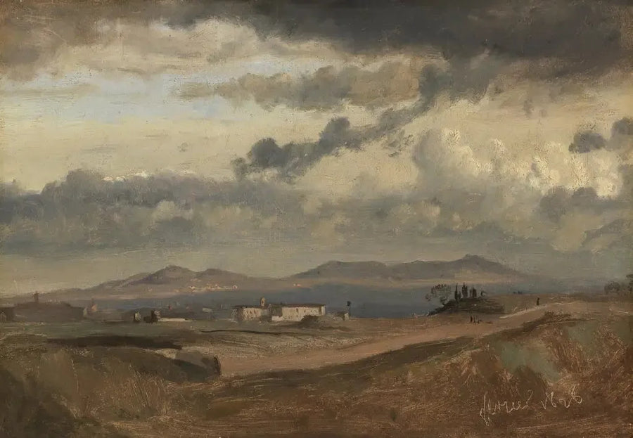 Uitzicht op het Sant'Onofrio-klooster op de Janiculum, Rome - Jean-Baptiste Camille Corot
