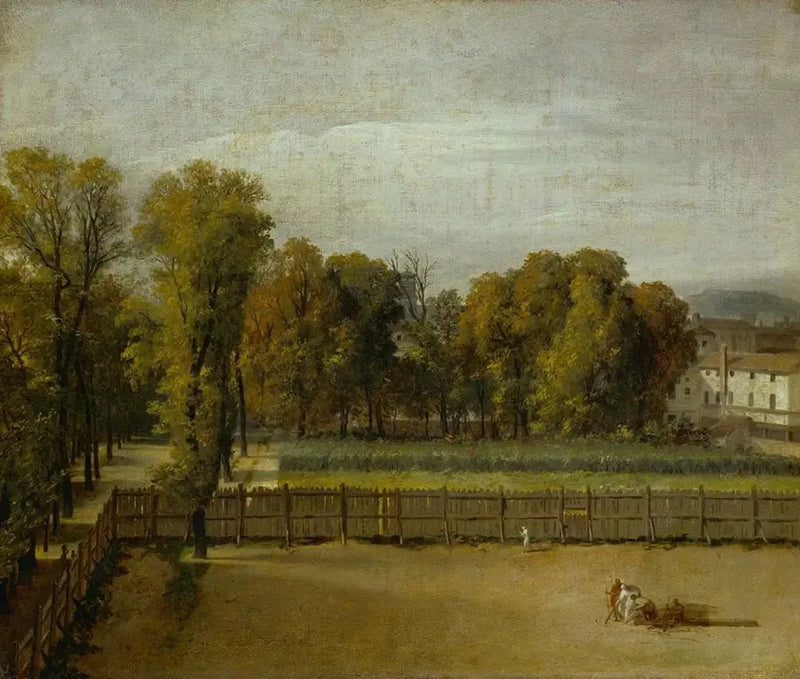Uitzicht op de tuin van Luxemburg in Parijs - Jacques-Louis David