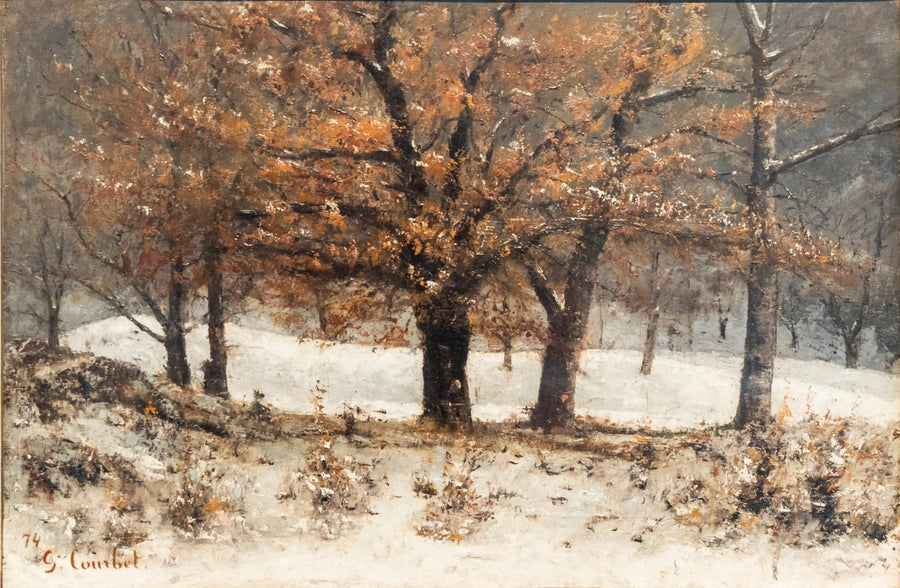 Uitzicht op het Crêtespark boven Clarens - Gustave Courbet