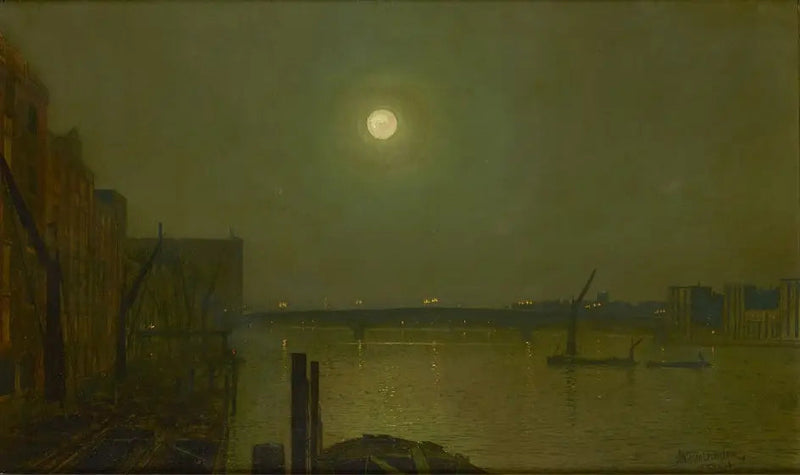 Uitzicht vanaf de Southwark-brug 's nachts - John Atkinson Grimshaw

Source:
Vue du pont de Southwark la nuit - John Atkinson Grimshaw