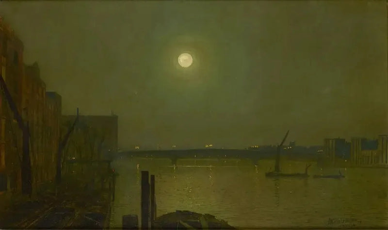 Uitzicht vanaf de Southwark-brug 's nachts - John Atkinson Grimshaw

Source:
Vue du pont de Southwark la nuit - John Atkinson Grimshaw