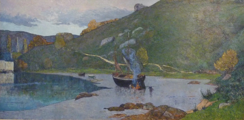 Uitzicht op de haven van Pont-Aven - Maxime Maufra