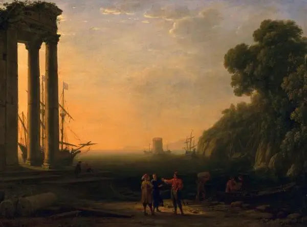 Uitzicht op de maritieme haven - Claude Lorrain