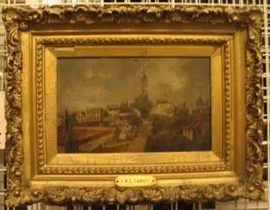 Uitzicht op een stad - Jean-Baptiste Camille Corot