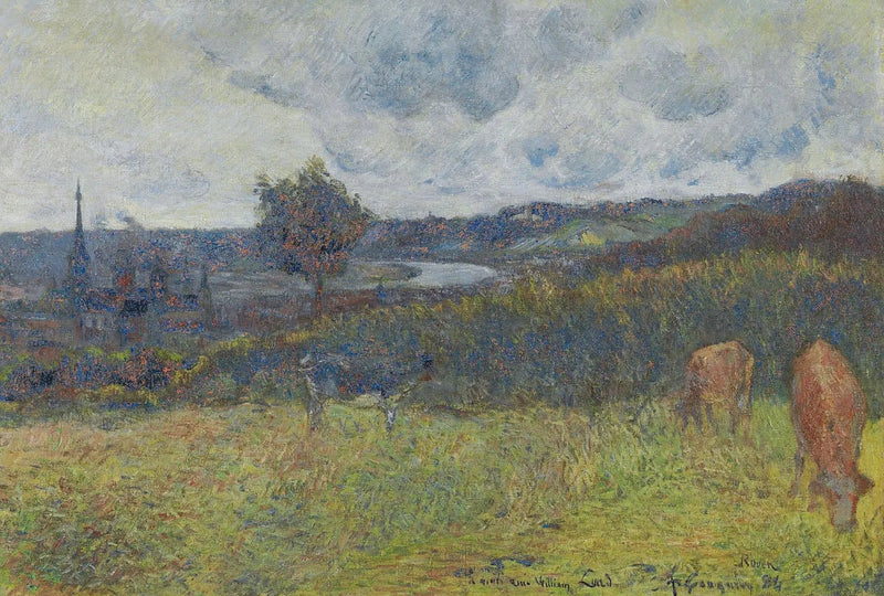 Algemeen uitzicht op Rouen - Paul Gauguin