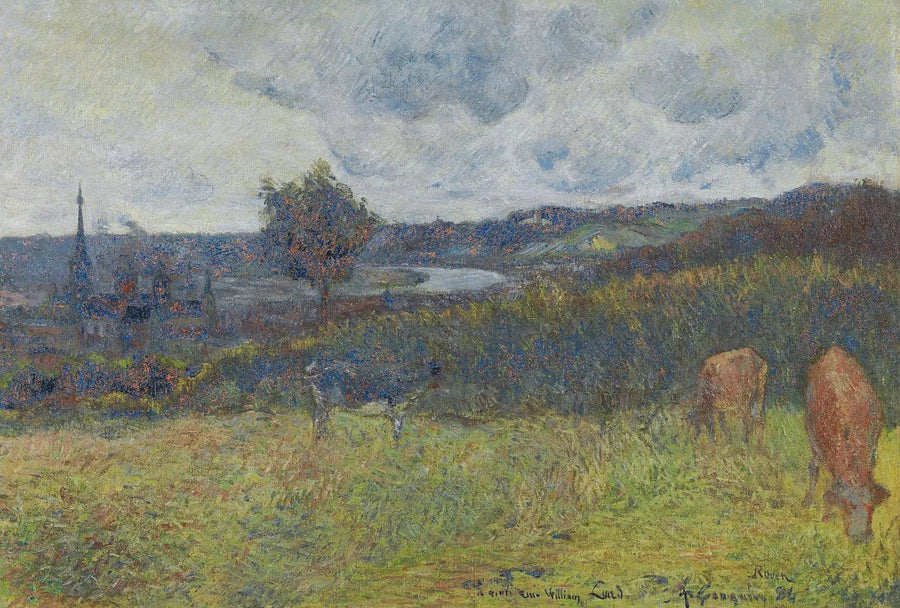 Algemeen uitzicht op Rouen - Paul Gauguin