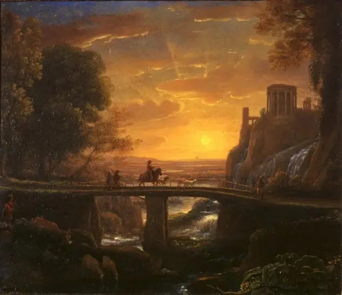 Imaginaire uitzicht op Tivoli - Claude Lorrain