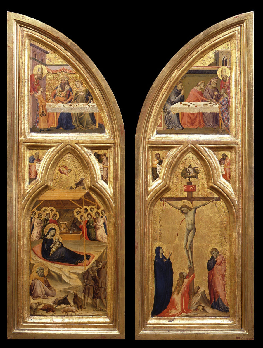 Binnenaanzicht van de luiken van het triptiek - Taddeo Gaddi