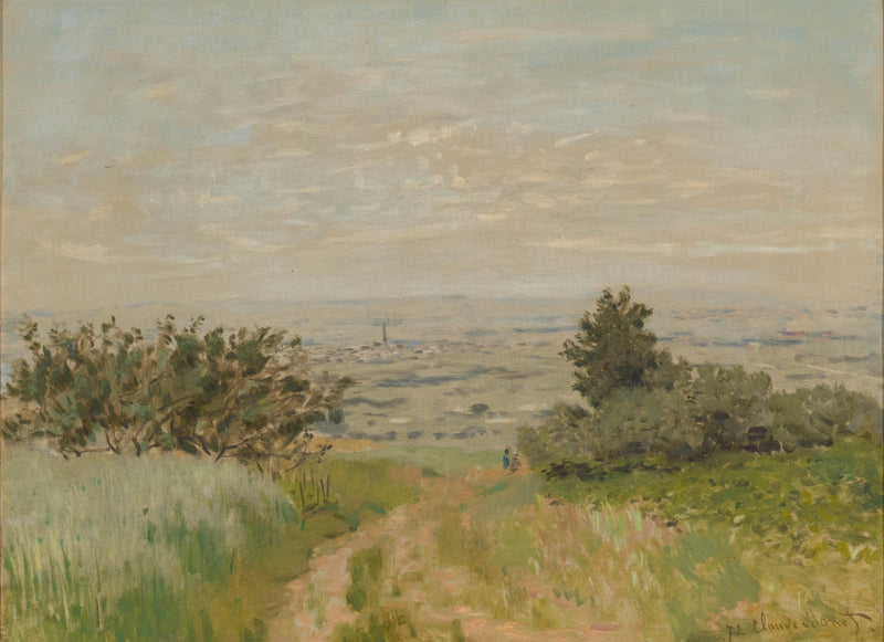 Uitzicht op de Argenteuil-vlakte, Sannois-heuvels W220 - Claude Monet