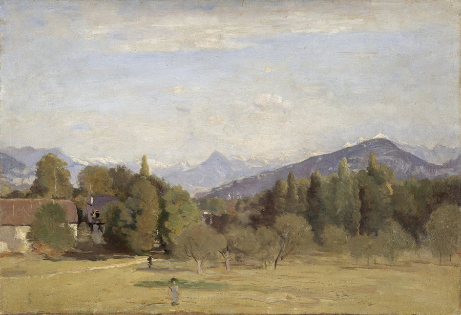 Uitzicht vanaf Châtelaine in Genève - Jean-Baptiste Camille Corot