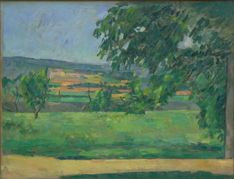 Gezicht vanaf het Jas de Bouffan - Paul Cézanne
