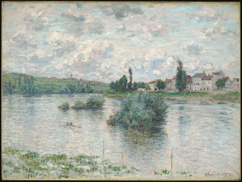 Uitzicht op de Seine bij Lavacourt W540 - Claude Monet