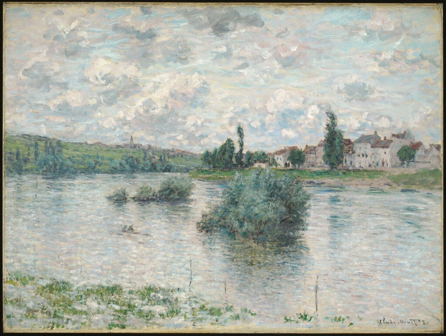 Uitzicht op de Seine bij Lavacourt W540 - Claude Monet