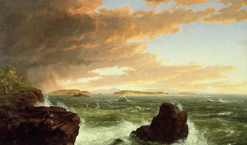 Uitzicht op de Frenchman-baai vanaf het eiland Mount Desert, na een storm - Thomas Cole

Source:
Vue sur la baie Frenchman depuis l'île du Mont Désert, après une bourrasque - Thomas Cole