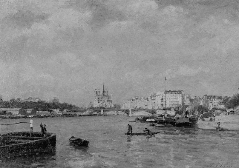 Uitzicht op de Seine, Parijs - Stanislas Lépine