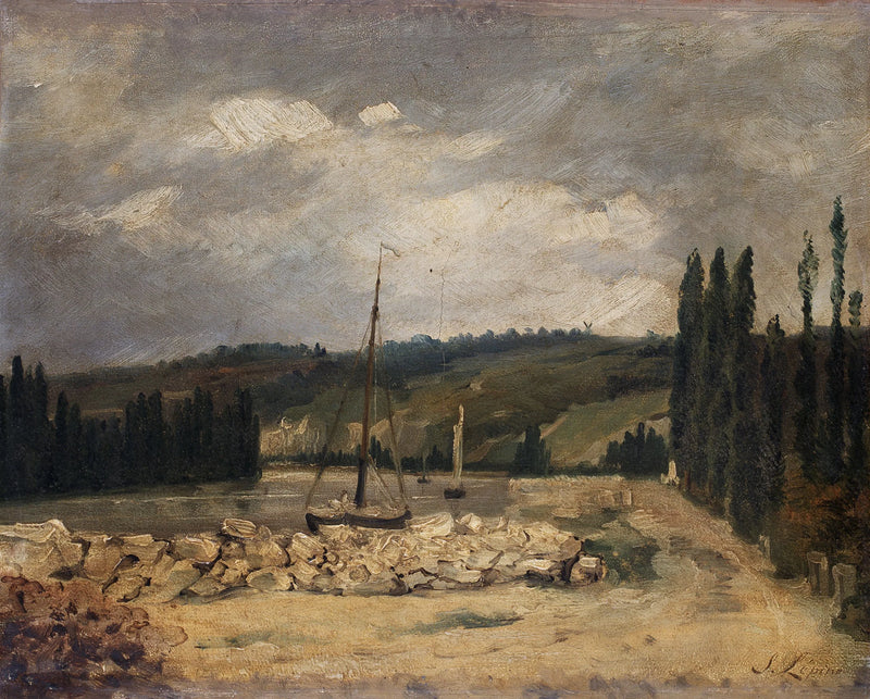 Uitzicht op de Seine - Stanislas Lépine